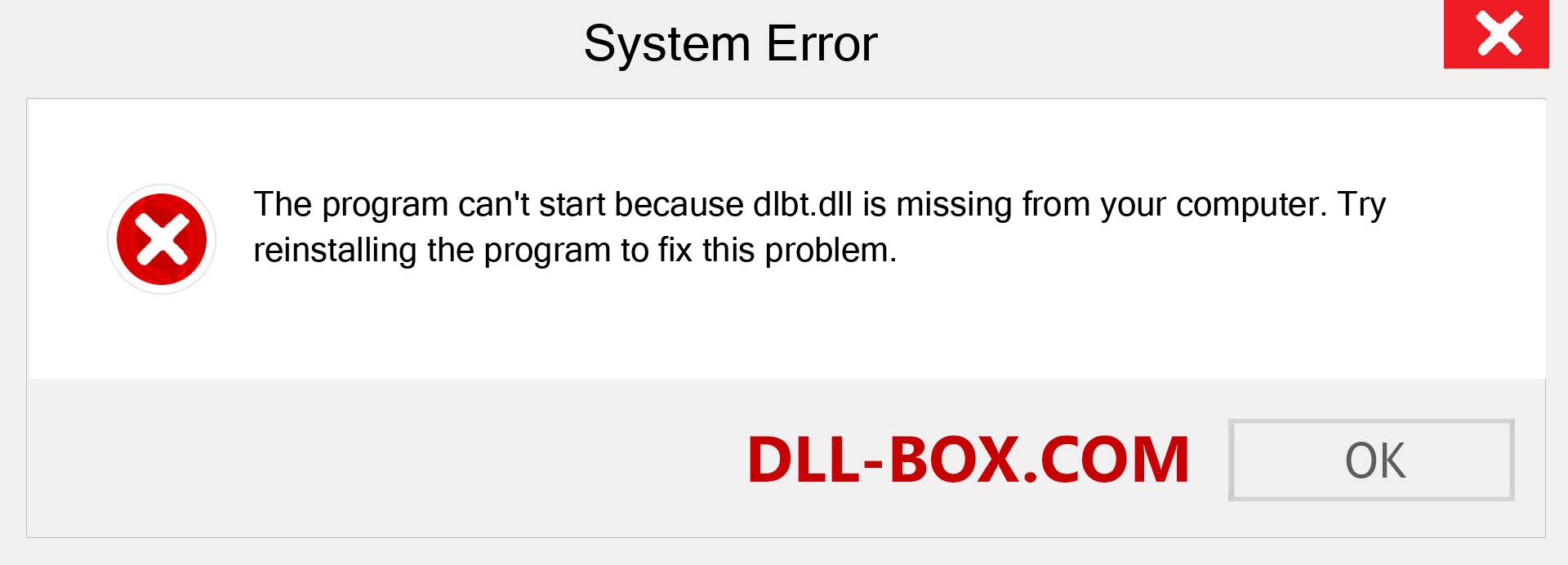  dlbt.dll file is missing?. Download for Windows 7, 8, 10 - Fix  dlbt dll Missing Error on Windows, photos, images
